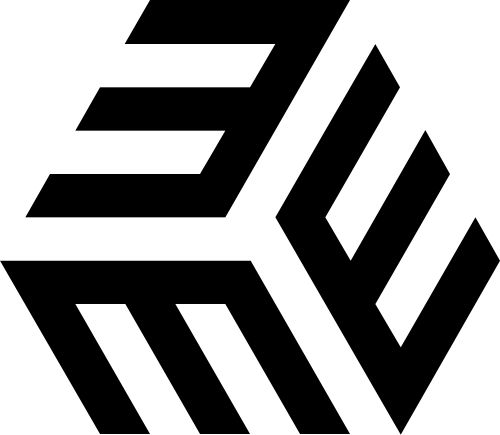 字母E抽象立體正方體logo圖標素材 logo png