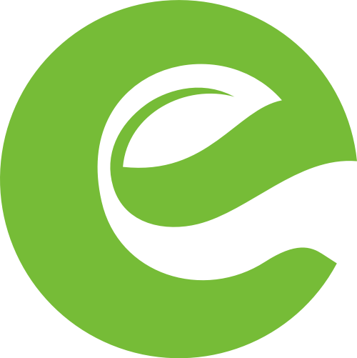 樹葉字母E綠色環(huán)?？萍蓟ヂ?lián)網(wǎng)矢量圖標素材 logo png