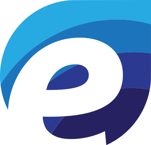 藍色字母E互聯(lián)網(wǎng)科技矢量圖標素材  logo png