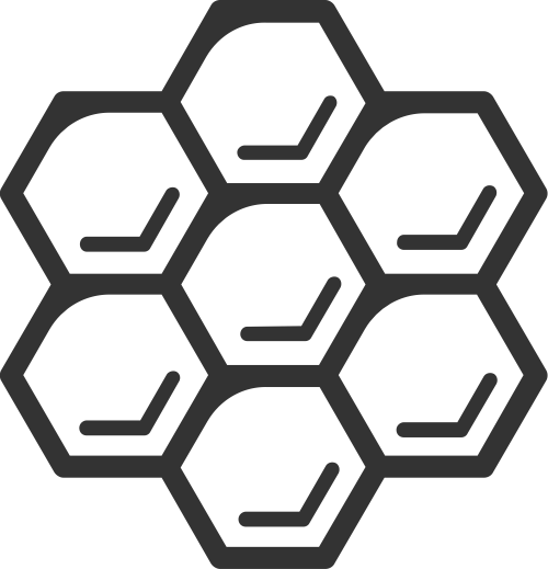 簡約線條蜜蜂蜂巢矢量圖標(biāo)素材 logo png