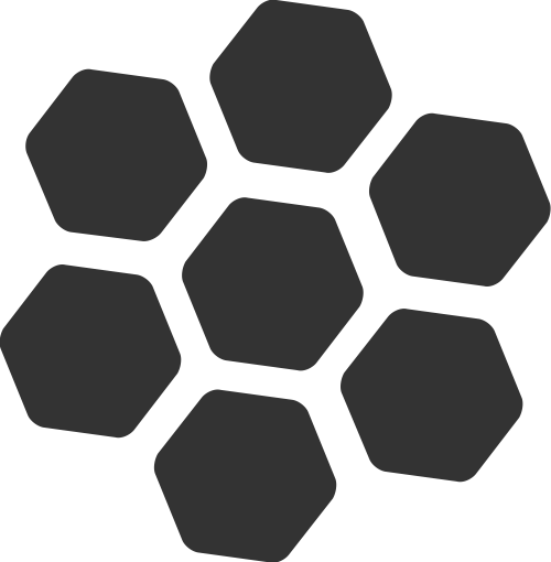 蜜蜂蜂巢矢量圖標(biāo)素材 logo png