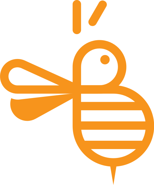 可愛小蜜蜂矢量圖形 logo png