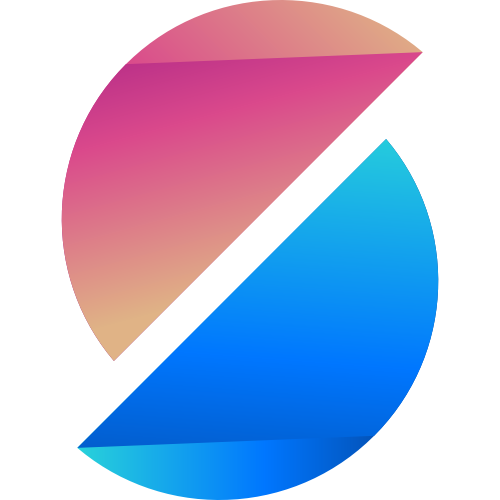 藍(lán)紅漸變s字母圖標(biāo) logo png