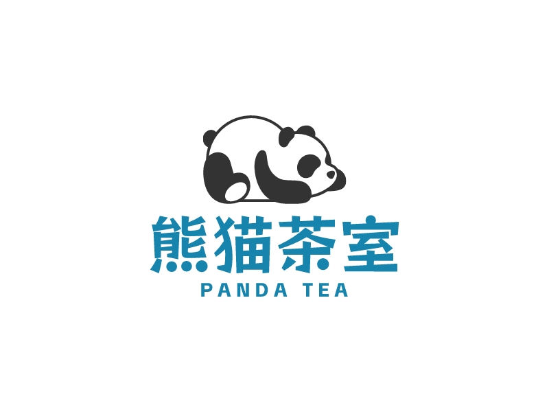 熊貓茶室LOGO設計